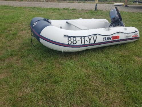 Yam 310 rubberboot met Yamaha 9,9PK nog geen 5 uur