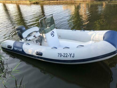 YAM 430 R Hypalon rib met Yamaha 50pk viertakt en trailer