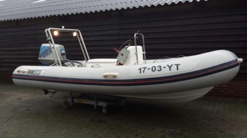 Yam 430R rib met suzuki 55 pk autolube