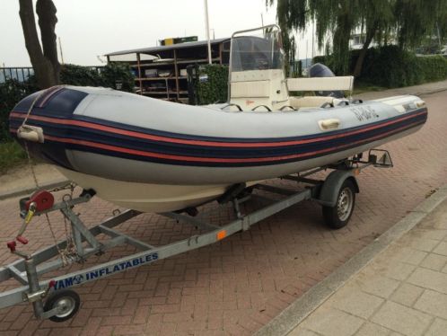 Yam 480 Rib met Yamaha 50 pk 4 Takt  Trailer 