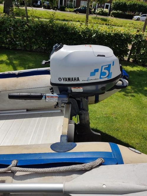 Yamaha 5 pk 4 takt buitenboordmotor met Rubberboot