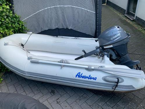 Yamaha 8 pk 4 takt met rib harde bodem 250cm rubberboot