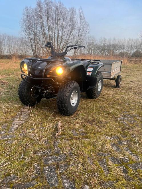 Yamaha Grizzly 125 inclusief aanhanger