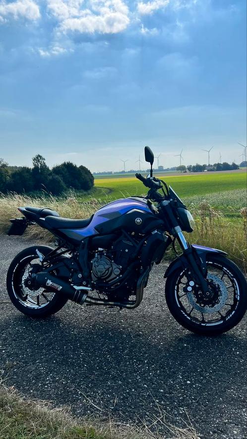 Yamaha MT07 unieke kleur, bomvol extrax27s 55 kw75 pk