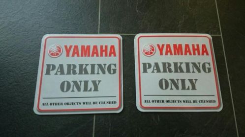 Yamaha parking only plates