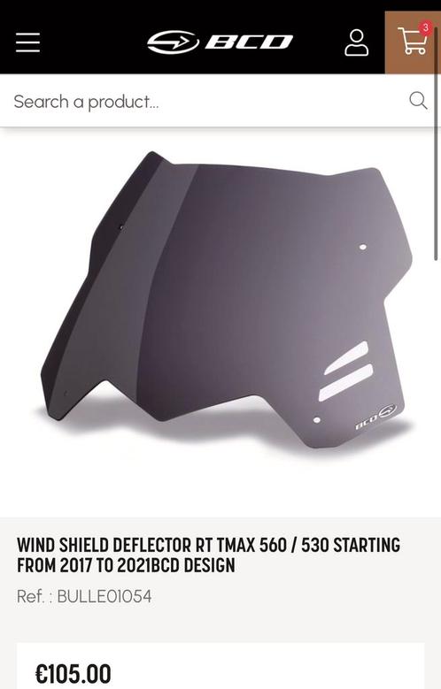 Yamaha t max 530 560 windscherm dx sx tech max