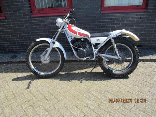 Yamaha TY 125 Trial OLDTIMER motorfiets 2 Tact Type 1 k6