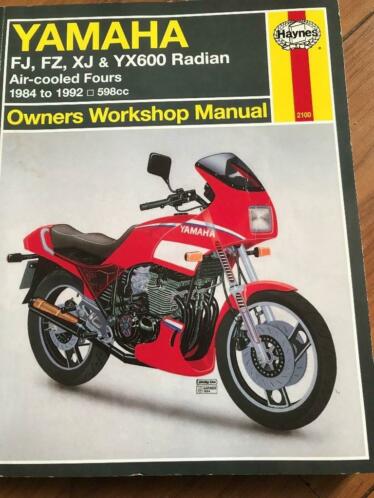 yamaha workshop manual FJ, FZ, XJ en YX 600