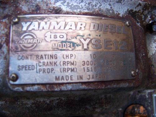 Yanmar diesel met aandrijflijn (yse12)