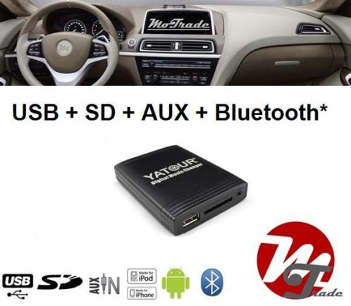 YATOUR Bluetooth USB SD AUX MP3 interface voor autoradio