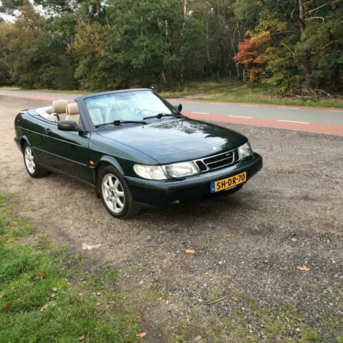 Youngtimer Unieke Saab 900 SE 2.0 turbo cabrio 03997 groen