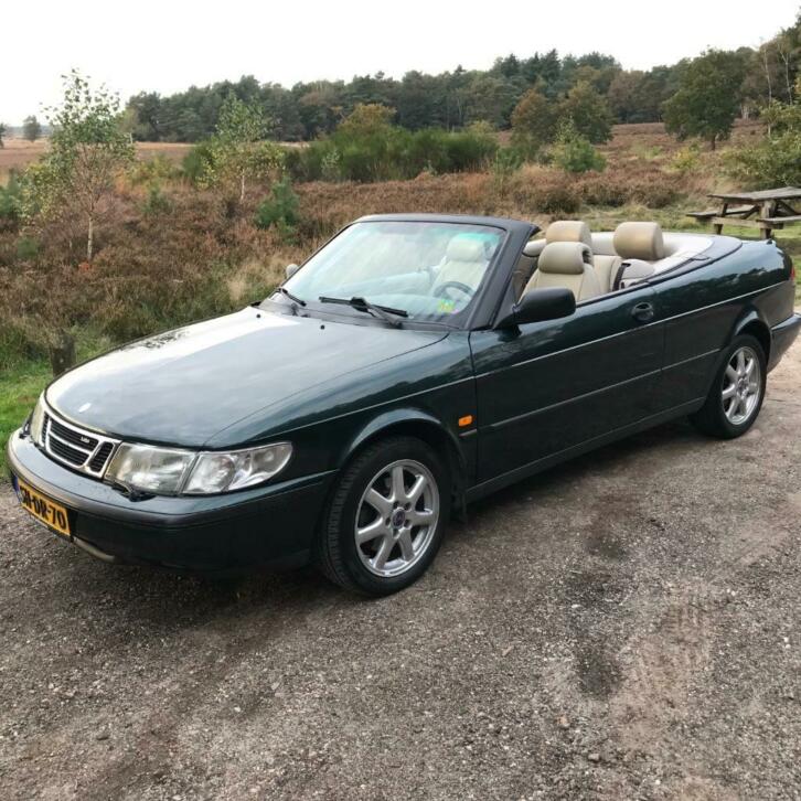 Youngtimer Unieke Saab 900 SE 2.0 turbo cabrio 03997 groen