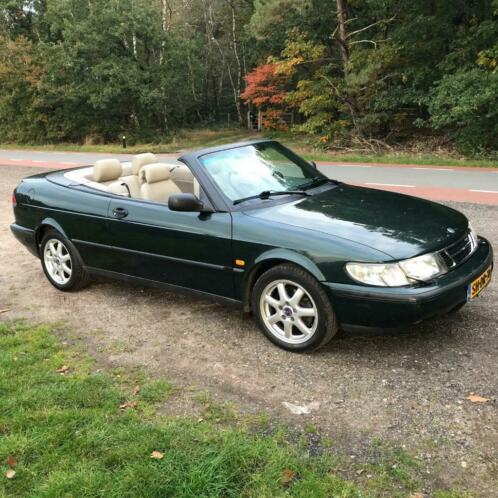 Youngtimer Unieke Saab 900 SE 2.0 turbo cabrio 03997 groen