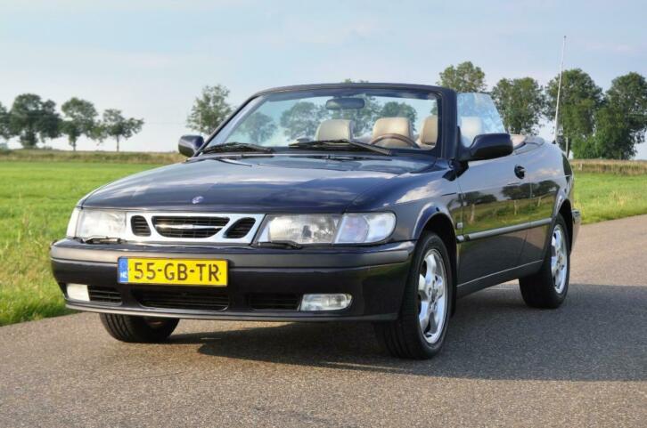 Zeer goede, fraaie en luxe Saab 9-3 SE 2.0-16v Turbo cabrio