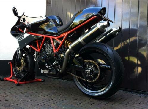 Zeer mooie en exclusieve DUCATI 900 SS I.E. custom caferacer