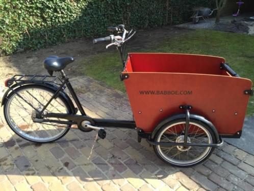 Zeer nette babboe bakfiets met extra accessoires te koop