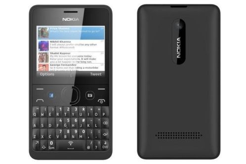 Zeer Nette Nokia Asha 210 Duos Zwart Compleet in Doos 69,-