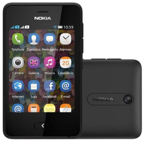 Zeer Nette Nokia Asha 501 Dual Sim Zwart 49,-