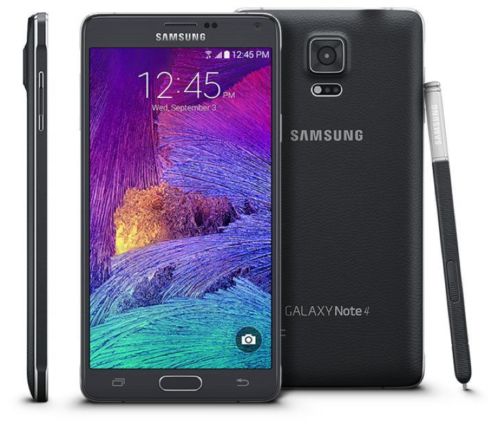 Zeer Nette Samsung Note 4 Zwart Compleet in Doos 379,-