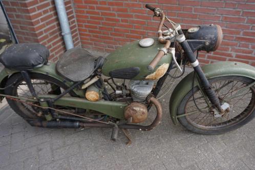 Zeer zeldzame Maico M 126 125 cc met het spitsenblok bj 1950