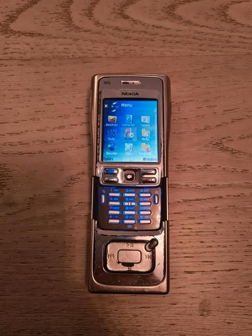 Zeer zeldzame Nokia N91 zilver retro vintage gsm