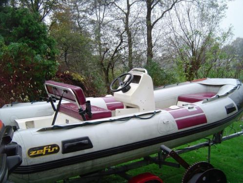 Zefir 420 rib rubberboot met trailer