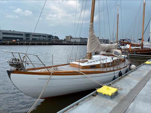Zeilboot met kajuit Klassieke teakhout S-Spant