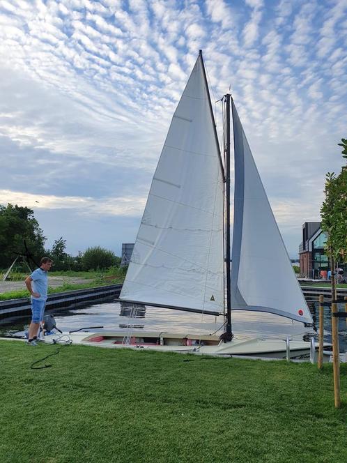 Zeilboot Polyvalk, nu nog op de wal te bewonderen