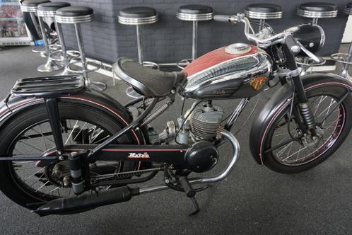 Zeldzame nette maico 125 cc type M126 bj 1950 op NL kenteken