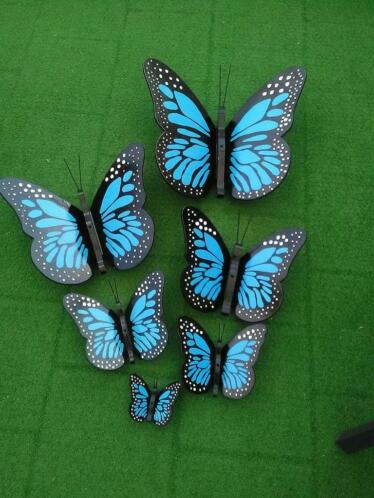 zelfgemaakte houten vlinders