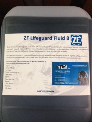ZF Fluid 8 olie voor 6 en 8 traps automaat