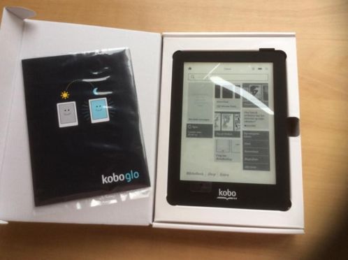 Zgan Kobo Glo waarop 500 boeken(NL) en lader amp 2 jr garantie