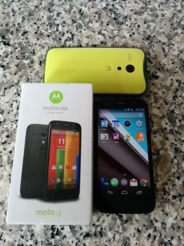 ZGAN Motorolo Moto G met gele gripshell