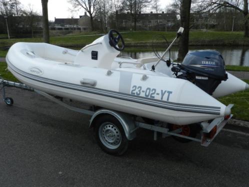 Zgan norfox 390 rib met 20 pk yamaha en trailer 