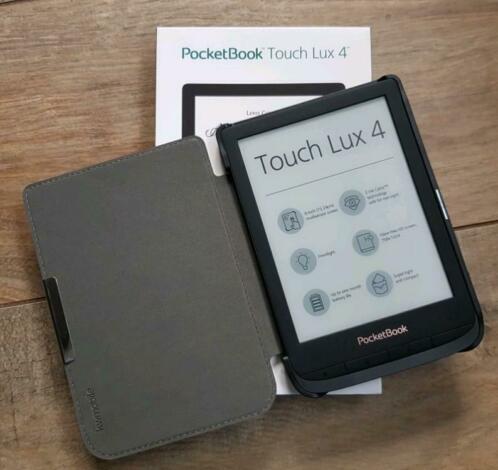 Zgan Pocketbook Touch Lux 4 ebook reader met nieuwe cover