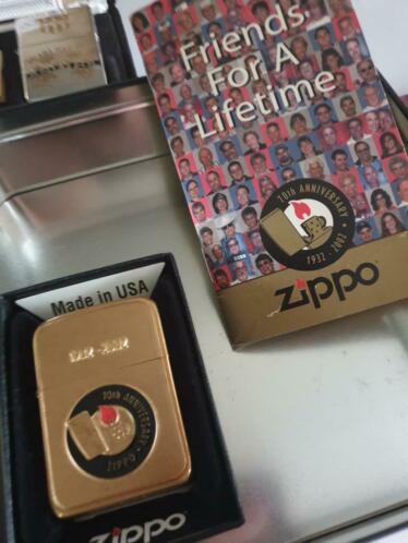 Zippo collectors item 70 Years Zippo is nooit gebruikt