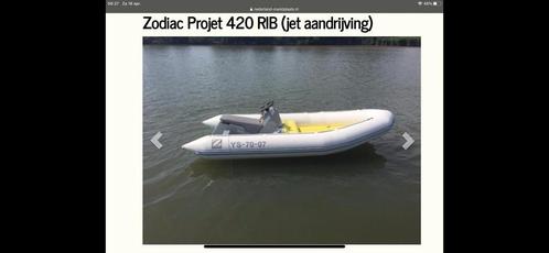 Zodiac 420 Projet 65 pk yamaha jet met nieuwe tube