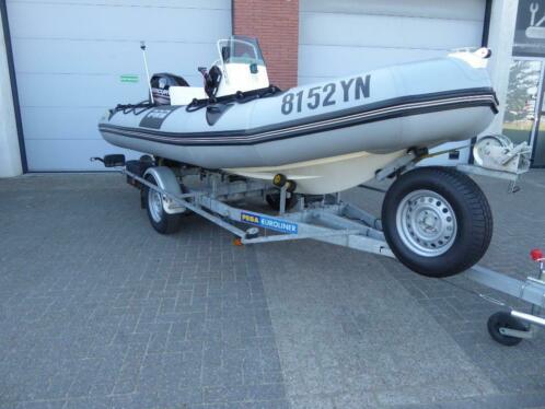 Zodiac 470 pro met 60pk Mercury en Pega trailer