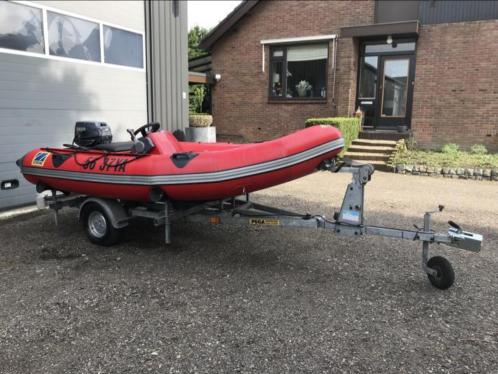 Zodiac Futura met 25PK Yamaha en Pega Trailer.