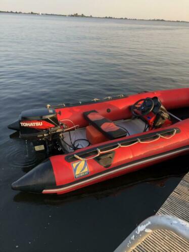 Zodiac futura rubberboot met motor en trailer