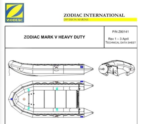 Zodiac MK 5 HD Milpro MK5 2013 Hypalon Motorboot Rubberboot