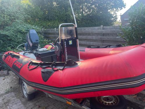 Zodiac Pro 420 Rib, Yamaha 40 2t autolube met pega trailer