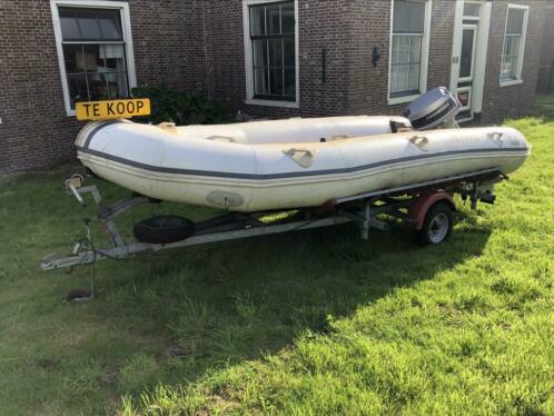 Zodiac yachtline 470  20pk Evinrude  rib-trailer