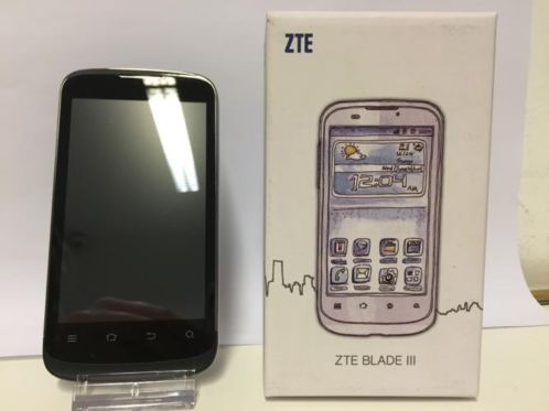 ZTE Blade III smartphone  3 maanden garantie 