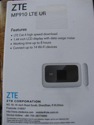 ZTE MF910 verbind 14 apparaten met Wifi net