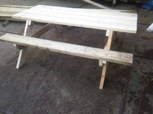 zware robuuste picknicktafel 4cm dik 