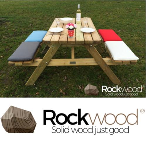 Zware robuuste Picknicktafels van Rockwood  D beste prijs