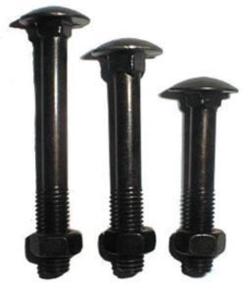 Zwart verzinkte houtbouten per stuk