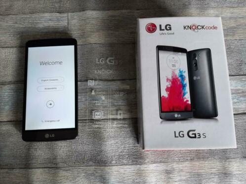 Zwarte LG G3 s mobiele telefoon