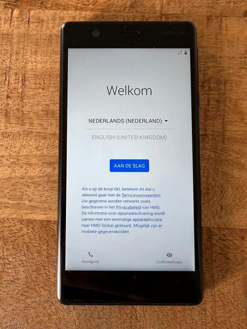 Zwarte Nokia 3 smartphone